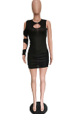 Pure Colo Fold Irregular Mini Dress BBN153