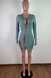 Sexy Tight Hollow Out Chain Sport Bandage Dress QZ4325
