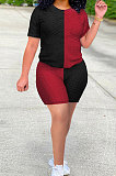 Spliced Yoga Sport Shorts Sets LD9132