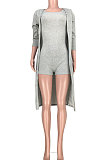 Fashion Casual Womne Pit Bar Jumpsuits Cloak Two-Pieces MDF5153