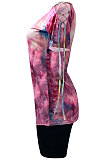 Tie Dye Batch Print Bid Shorts Sest NK226