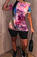 Tie Dye Batch Print Bid Shorts Sest NK226