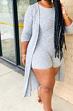 Fashion Casual Womne Pit Bar Jumpsuits Cloak Two-Pieces MDF5153
