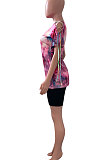 Tie Dye Batch Print Bid Shorts Sest NK226