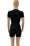 Casual Sexy Pure Color Shorts Sets JR3592