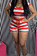 Stripe Trendy Casual Shorts Sets FA7183