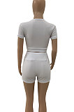 Casual Sexy Pure Color Shorts Sets JR3592