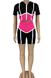 Trendy Spliced Sexy Sport Shorts Sets DN8592