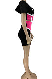 Trendy Spliced Sexy Sport Shorts Sets DN8592