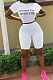 Summer  Women Letter Print Casual Two-Piece YMT6077