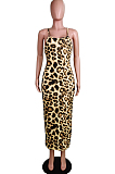 Women Sexy Print Sling Backless Dresses WY6651