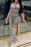 Sexy Hollow Out The Leg Bind Cultivate One's Morality Jumpsuits BM7162