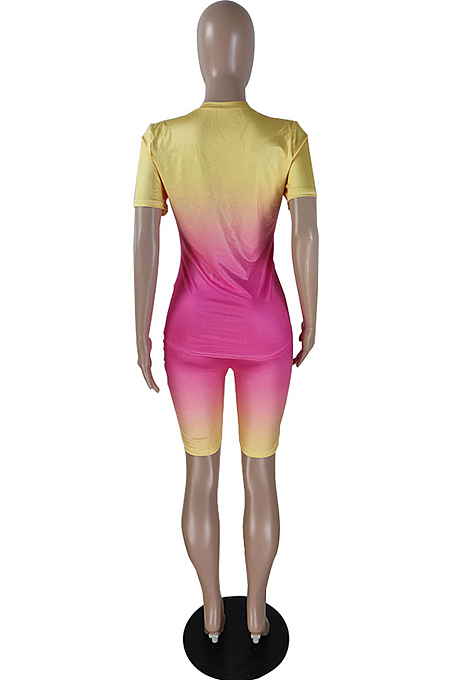 Fashion Casual Gradient Sport Two-Piece BM7160