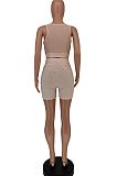 Net Yarny Perspective Sexy Sleeveless Two-Piece NRS8050