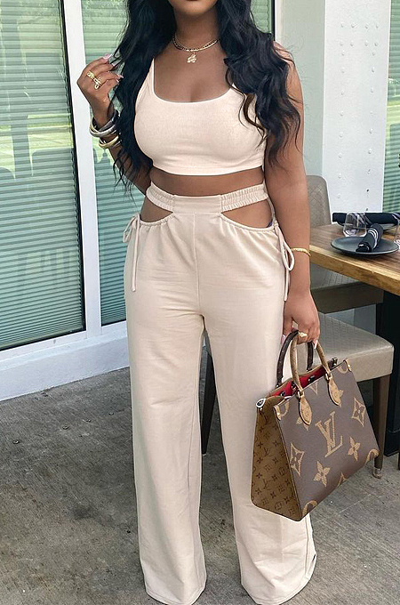 Sexy Fashion Pure Color Two-Piece NRS8058