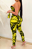 Euramerican Colorful Print Sleeveless Jumpsuits MD404