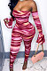 Boob Tube Top Off Shoulder Long Sleeve Bodycon Jumpsuits MA6671