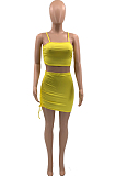Fashion Pure Color Casual Dress Suits QSS5067