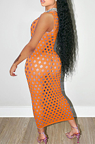 Night Clud Cultivate One's Morality Hollow Out Sexy Long Dress QSS5073