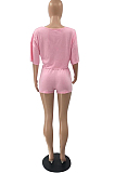 Pure Color Sexy Loose The Home Two-Piece QQ5233