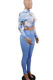 Knitting Printing Tight Pants Sets CCY8310