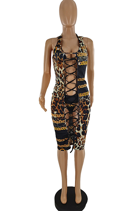 Sexy Bikini Leopard Print Print Three Piece SQ943