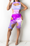 Fashion Women Sexy Tight  Shorts Hole Jumpsuits JH223