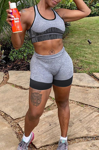 Summer Fashion Casual Yoga Sport Suit W8363