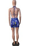 euramerican Fashion Print Bind Three Piece  T204