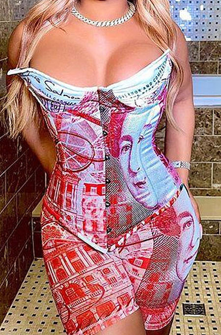 Trendy Women U Neck Sexy Cultivate One's Morality Shorts Sets MF6610