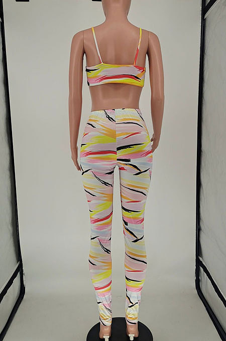 Fashion Womne Printing Backless Sexy Bodycon Jumpsuits NL6054