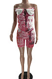 Trendy Women U Neck Sexy Cultivate One's Morality Shorts Sets MF6610