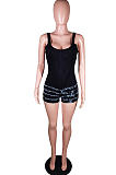 Fashion Sexy Sling laminated After Zipper Jumpsuit Cowboy Pant BS1255