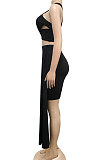 Sexy Bind Chest Wrap Pure Color Skirts Sest XZ5087