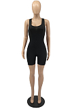 Sexy Backless Cross High Elastic Pure Color Jumpsuits YYF8203
