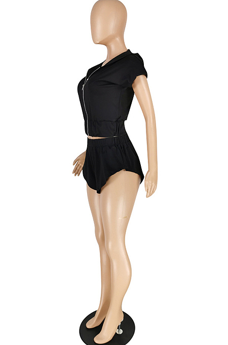 Summer Fashon Casual Short Sleeve Shorts Two-Piece YYZ649