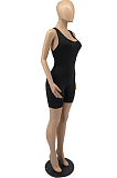 Sexy Backless Cross High Elastic Pure Color Jumpsuits YYF8203