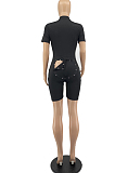 Sexy Hip Button Cultivate One's Morality Zipper Jumpsuits YYF8180