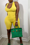Sexy Backless Cross High Elastic Pure Color Jumpsuits YYF8203