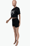 Casual Sport Letter Print Two-Piece CCN1839