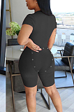 Sexy Hip Button Cultivate One's Morality Zipper Jumpsuits YYF8180