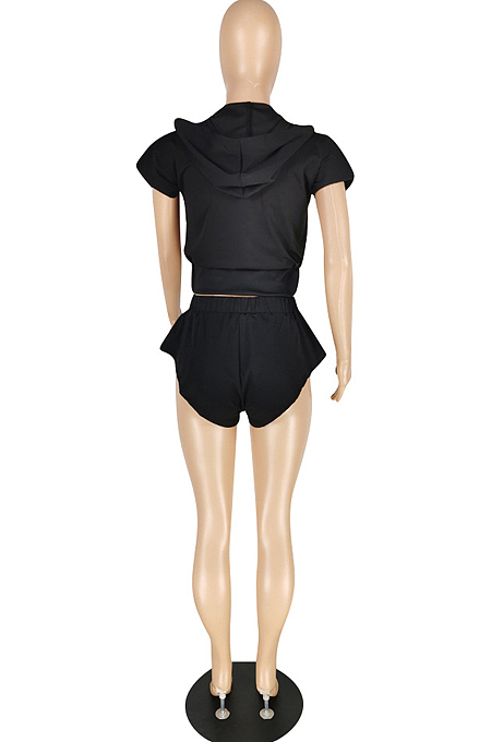 Summer Fashon Casual Short Sleeve Shorts Two-Piece YYZ649
