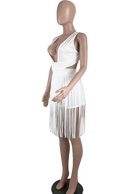 Sexy Fashion Pure Color Tasscl Shorts Jumpsuit LM974
