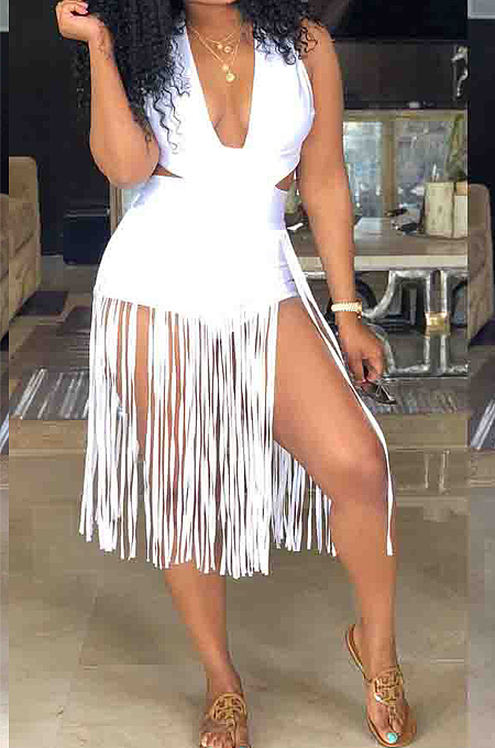 Sexy Fashion Pure Color Tasscl Shorts Jumpsuit LM974