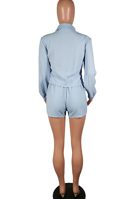 Sexy Casual Tight Shorts Shirt Two-Piece C3003