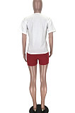 Fashion Womne Printing Casual Shorts Sets BE8013