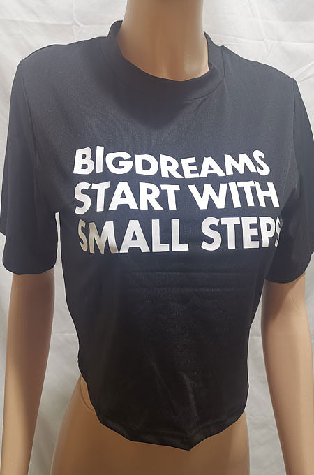 Round Neck Printing Top T Shirts BLE2243
