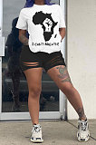 Fashion Womne Printing Casual Shorts Sets BE8013