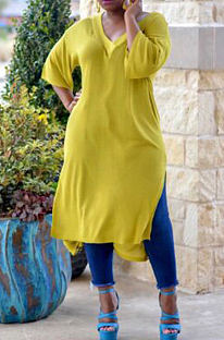 Pure Loose Five Minutes Of Sleeve Vented Dress MOM5012