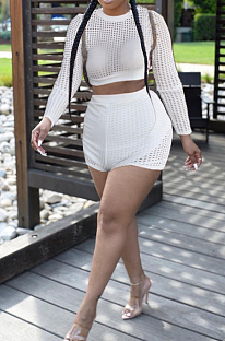 Plaid Hollow Out Casual Sport TWO-Piece HHM6513